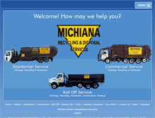Tablet Screenshot of michianarecyclinganddisposal.com
